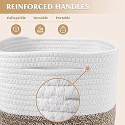 WISELIFE Storage Basket 3 Pack, Laundry