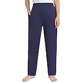 Pintage Women's Petite Knit Pants Pull On with Pockets