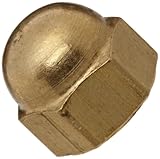 Brass Acorn Nut, USA Made, 1/2"-13 Thread