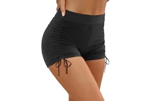 YONIQUE Women Swim Shorts High Waisted Swimsuit Shorts Tummy Control Bathing Suit Bottom Plus Size Boyshorts
