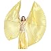 Dance Fairy Opening Belly Dance Isis Wings,Golden(No Sticks)