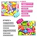 Pop Beads - 600+Pcs Arts and Crafts Girls Toys for Kids Age 3 4 5 6 7 8 9, DIY Jewelry Making Snap Beads Kit for Toddlers Creativity Christmas Birthday Gifts Including Hairband Necklace Bracelet Ring