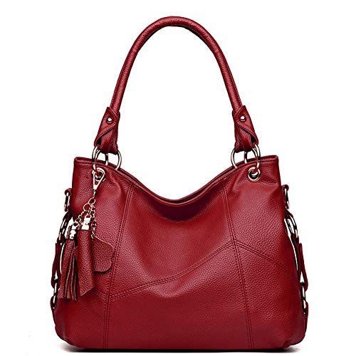 Womens-Tote-Shoulder-Bag-Handbag-Purses-Satchel-Shoulder-Bags-Handle-Bag-Leather-tassel