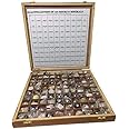 100 Rare Rocks & Minerals Collection Kit - Educational Geology Specimens In Wooden Box