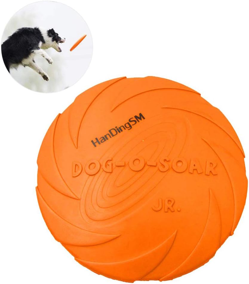 Andiker Hundefrisbee Aus Gummi - Fliegende Scheibe Für Draußen, Schwimmfähig & Kaubeständig