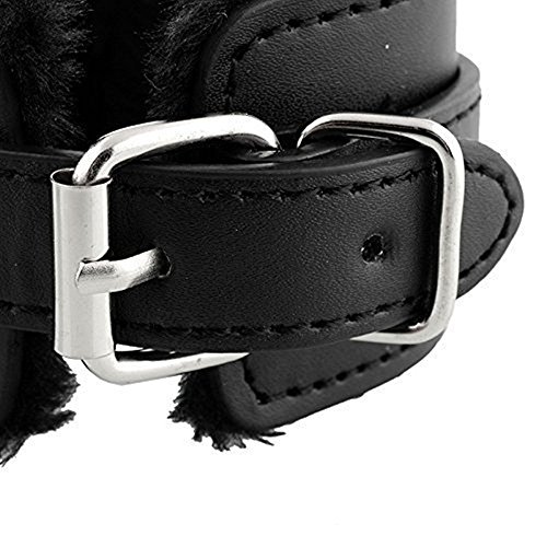 M_Eshop Soft Handcuffs Fur Leather Adjustable Furry handcuffs
