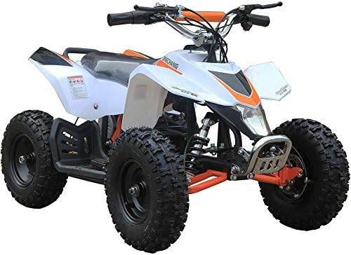 Sahara X Outdoor Kids Children 24V White Mini Quad ATV Dirt Motor Bike Electric Battery Powered