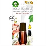 Air Wick Essential Mist Fragrant Mist Diffuser Refill, Peony & Jasmine 0.67 oz (Pack of 6)