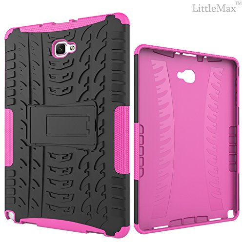 Galaxy Tab A 10.1 with S Pen Case-LittleMax(TM) 2 in 1 Kickstand Protective Case Shock Proof Soft Gel Tough PC Cover for Samsung Galaxy Tab A 10.1 Inch Tablet with S Pen SM-P580-03 Rose