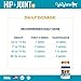 WagWorthy Naturals Advanced Hip and Joint Supplement for Dogs with Chondroitin, MSM and Glucosamine for Dogs, Improves Mobility, Arthritis Pain Relief for Dogs, 60 Chewable Tablets, Made in USA