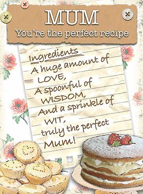 Metal Sign - Mums Recipe Plaque métal - Metal Sign - XXX15643 - S