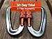 #1 Serac Ultra Strength Locking Carabiners x2 (one Pair), Ultra Durable & Strong Perfect for Serac Classic Single or Sequoia Double hammocks - Made from Ultralight Aircraft Grade Aluminum – Orange