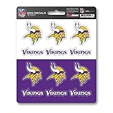 ProMark NFL Minnesota Vikings DecalDecal Set Mini 12 Pack, Team Colors, One Size