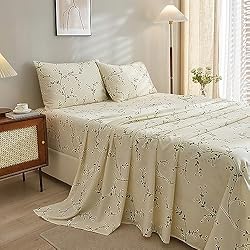 VClife Twin XL Sheet Set - 3 PC Floral Printed