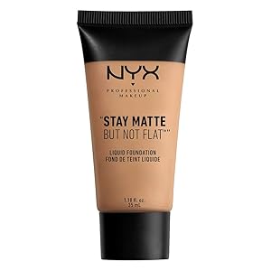NYX PROFESSIONAL MAKEUP Stay Matte But Not Flat Liquid Foundation, Tan, 1.18 Ounce