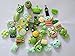 AMOBESTER DIY Craft Resin Cabochons Deco Kit for Children Fresh Green Serial