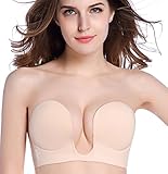 Deceny CB Invisible Bras for Women Push Up Strapless Self Adhesive Silicone Bra