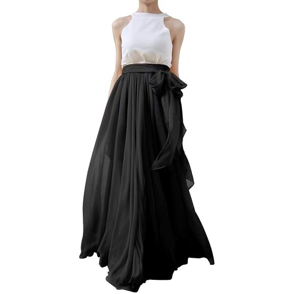 Diydress Women's Long Satin Maxi Skirt - High Waist, Floor Length, With Pockets, Black, Perfect For Prom & Formal Parties - View #10