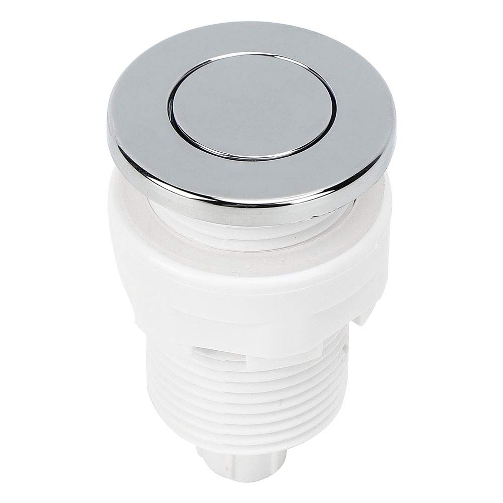 TOPINCN Air Button Switch, 28mm Waterproof, Push Button Operation, Chrome