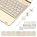 iPad Keyboard Case for iPad 2018 (6th Gen) - iPad 2017 (5th Gen) - iPad Pro 9.7 - iPad Air 2 & 1-360 Rotatable - 7 Color Backlit- Wireless Bluetooth - Smart iPad Case with Keyboard (9.7, Gold)