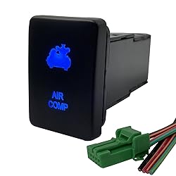 Blue Led AIR COMP Push Button Switch for Toyota