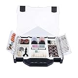Tacklife ARTO1C 150-Piece Rotary Tool Accessories Kit 1/8-inch Diameter Shanks Universal Fitment for Easy Cutting, Grinding, Sanding, Sharpening, Carving and Polishing