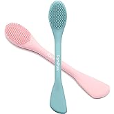 RamPula Facial Cleansing Brush, 2 in 1 Silicone Face Mask Brush &amp; Face Scrubber, For Exfoliating, Massaging, Remove Blackheads, Makeup Skincare Removal, Applicator for Mud, Clay, Body Lotion, DIY Mask