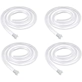 Replacement Food Grade Silicone Tubing Hose for 5 Gallon Water Bottle Pump, Extended and Thickened Rubber Hose for Electric Drinking Water Bottle Dispenser, BPA Free, 2.1FT, 4PACK