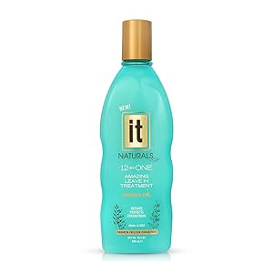 IT Naturals 12-in-ONE Amazing Leave In Treatment with Argan Oil, 10.2oz | Repairs, Protects & Strengthen Hairs | Protects from Split Ends and Breakage | Improves Hair Texture | Paraben Free