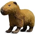 Blue Capybara Stuffed Animal - 8 Inch Realistic Rodent Plush Toy With Soft Crystal Cotton