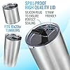 BAYZI-2-New-30-Ounce-oz-Spill-Proof-Lid-For-Yeti-Rtic-and-Other-Tumblers-no-Leak-and-Splash-Proof-Replacement-Tumbler-Cup-Lids-Locking-Closure