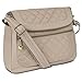 Travelon Anti-Theft Quilted Convertible Handbag with RFID Wallet (Champagne)