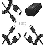 Huawei Nexus 6P Charger Fast Type-C Cable Kit by TruWire {Wall Charger + 3 Type-C Cable} True Digital Adaptive Fast Charging uses dual voltages for up to 50% faster charging!