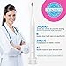 Electric Toothbrush Clean as Dentist Rechargeable Sonic Toothbrush with Smart Timer 4 Hours Charge Minimum 30 Days Use 4 Optional Modes Travel Toothbrush with 2 Brush Heads Black by Kealive