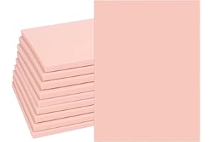 KUKLIPJIM 10 Pcs 8"x 6" Rubber Carving Blocks, Linoleum Blocks, Stamp Carving Blocks for Printmaking, Linocut Artists, Crafts and More,(Pink)