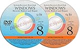 2 BOOT DISKS for RESTORE & RECOVERY for WINDOWS EIGHT 32 & 64 bit