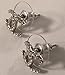 KC Luxury Classic Silver Earrings With Crystals