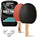 PRO SPIN Ping Pong Paddles - High-Performance 2-Player Set with Premium Table Tennis Rackets, 3-Star Ping Pong Balls, Compact Storage Case | Ping Pong Paddle Set of 2 for Indoor & Outdoor Games