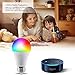 Smart Light Bulb, WiFi Smart Led Bulbs Dimmable Multicolored RGB, No Hub Required, Works with Amazon Echo Alexa and Google Home (7W 600LM) (1 Pack)