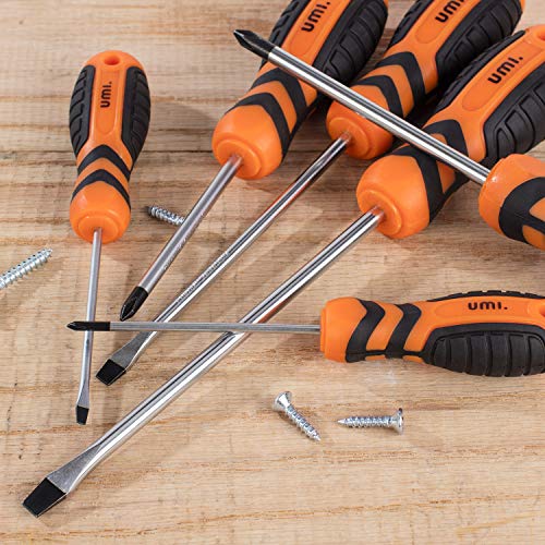 Amazon Brand - Umi Schraubendreher Set 6tlg. Magnetischer Schraubenziehersatz mit 3 Flachschlitz und 3 Kreuzschlitz… – Bild 7