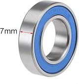 Sourcing Map 6902-2RS Deep Groove Ball Bearing 15x28x7mm 2pcs Chrome Steel view 3
