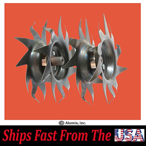 Mantis Tiller Tilling/Cultivating Tines (1 pair) Fits all Tillers 7222, 7225,7260,7261,7262,7920,7924,7940, (Not compatible with 3550 or 3558 tiller models.)