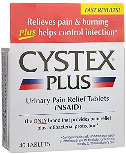 Cystex Plus Urinary Pain Relief Tablets 40 ct by Cystex