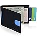Kalibrado Bifold RFID Blocking Genuine Leather Wallet for Men With Thin Minimalist Design - Slim Front Pocket Profile With Money Clip Made of Full Grain Leather (Black)