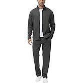 BGOWATU Men's Tracksuits 2 Piece Running Sports Sweatsuits For Men Full Zip Athletic Jackets and Pants Outfits