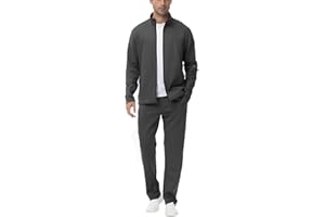 BGOWATU Men's Tracksuits 2 Piece Running Sports Sweatsuits For Men Full Zip Athletic Jackets and Pants Outfits