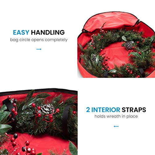 3 Zober+Christmas+Holiday+Wreath+Storage
