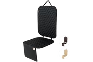 ML MOMNLITTLE MomnLittle Car Seat Cover Waterproof Non-Slip Car Seat Protector Mat for Child Safety Car Seat (Black)