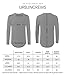 URBANCREWS Mens Hipster Basic Longline Long Sleeve Crewneck T-Shirt Charcoal, XL