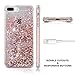 Asstar Case Cover Compatible for iPhone SE 2020 iPhone 7/8 case, Fashion Creative Design Flowing Liquid Floating Luxury Bling Glitter Sparkle Diamond Soft TPU Case for Apple iPhone 7/8 (Rose Gold)